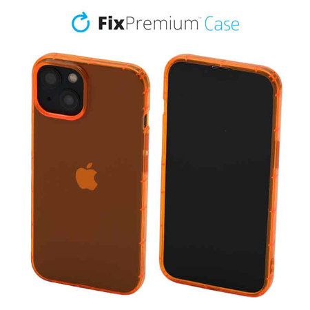 FixPremium - Maska Clear za iPhone 13, narančasta