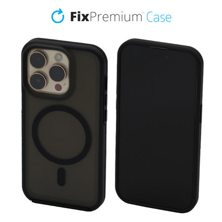 FixPremium - Maska Clear s MagSafe za iPhone 14 Pro, frost black