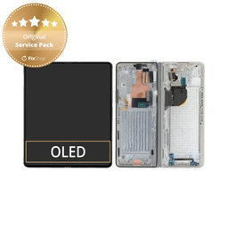 Samsung Galaxy Z Fold 5 F946B - LCD zaslon + steklo na dotik + okvir (Cream) - GH82-31842B Genuine Service Pack