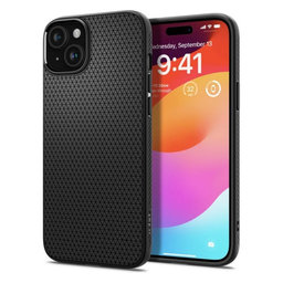 Spigen - Torbica Liquid Air za iPhone 15, Matte Black