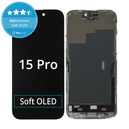 Apple iPhone 15 Pro - LCD zaslon + zaslon osjetljiv na dodir + okvir Soft OLED FixPremium