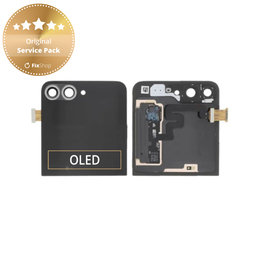 Samsung Galaxy Z Flip 6 F741B - LCD zaslon + zaslon osjetljiv na dodir + okvir (vanjski) (Crafted Black) - GH97-30012E Genuine Service Pack