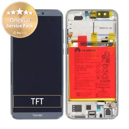 Huawei Honor 9 Lite - LCD zaslon + steklo na dotik + okvir + baterija (Glacier Grey) - 02351SNR Genuine Service Pack