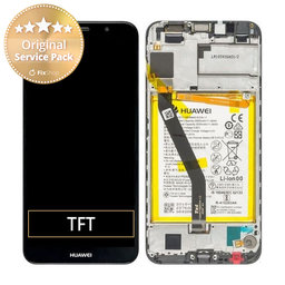 Huawei Y6 (2018), Y6 Prime (2018) - LCD zaslon + steklo na dotik + okvir + baterija (Black) - 02351WLJ Genuine Service Pack