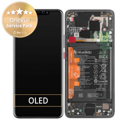 Huawei Mate 20 Pro - LCD zaslon + steklo na dotik + okvir + baterija (Black) - 02352FRL Genuine Service Pack