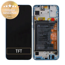 Huawei Honor 10 Lite - LCD zaslon + steklo na dotik + okvir + baterija (Sky Blue) - 02352HGU Genuine Service Pack