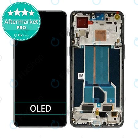 OnePlus Nord 2T CPH2399 CPH2401 - LCD zaslon + zaslon osjetljiv na dodir + okvir (crni) OLED