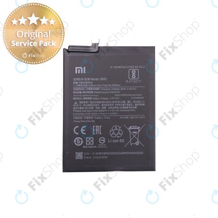 Xiaomi Redmi Note 9 Pro - Baterija BN53 5020mAh - 46020000181G Genuine Service Pack