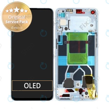 Oppo Reno 6 5G CPH2251 - LCD zaslon + zaslon osjetljiv na dodir + okvir (Arctic Blue) - 4907750 Originalni servisni paket