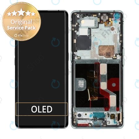 Oppo Find X2 Pro - LCD zaslon + steklo na dotik + okvir (Green) - 4905189 Genuine Service Pack