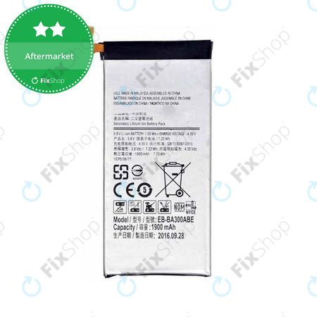 Samsung Galaxy A3 A300F - Baterija EB-BA300ABE 1900mAh