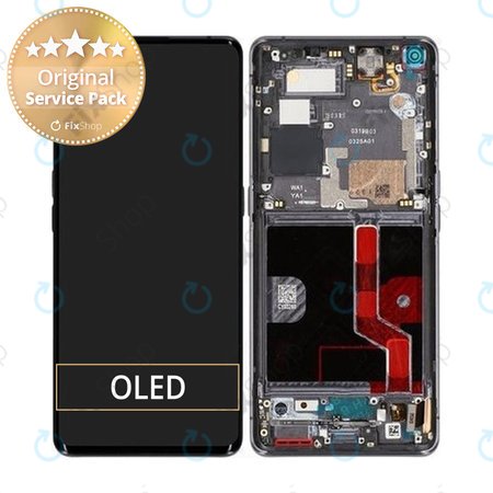 Oppo Find X2 Pro - LCD zaslon + zaslon osjetljiv na dodir + okvir (Lamborghini Edition) - 4903836 Originalni servisni paket