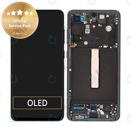 Samsung Galaxy S21 FE G990B - LCD zaslon + zaslon osjetljiv na dodir + okvir (grafit) - GH82-26414A, GH82-26420A, GH82-26590A Originalni servisni paket