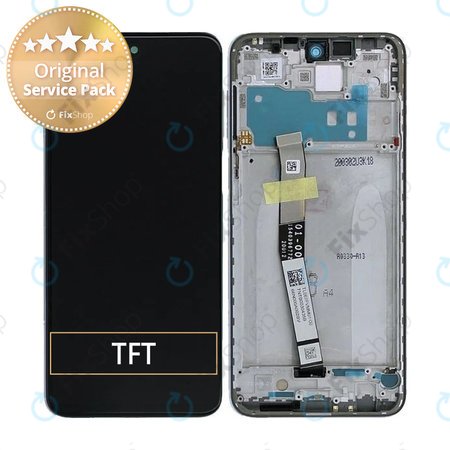 Xiaomi Redmi Note 9S - LCD zaslon + steklo na dotik + okvir (Glacier White) - 560002J6A100 Genuine Service Pack