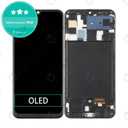 Samsung Galaxy A50 A505F - LCD zaslon + zaslon osjetljiv na dodir + okvir OLED (crni)