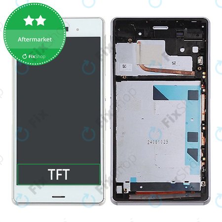 Sony Xperia Z3 D6603 - LCD zaslon + steklo na dotik + okvir (White) TFT