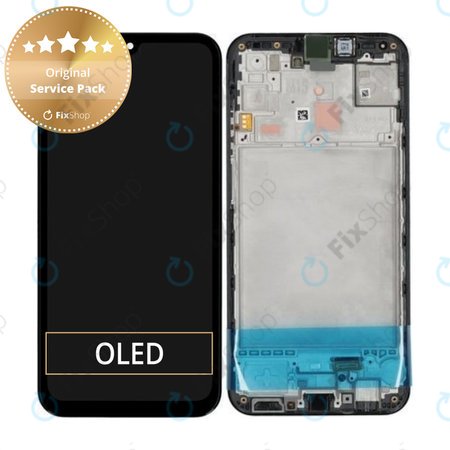 Samsung Galaxy M15 M156B - LCD zaslon + zaslon osjetljiv na dodir + okvir (Grey) - GH82-34683A Genuine Service Pack