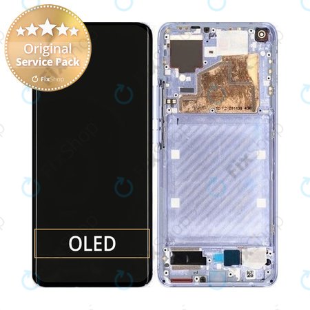 Xiaomi Mi 11 - LCD zaslon + steklo na dotik + okvir (Violet) - 56000600K200 Genuine Service Pack