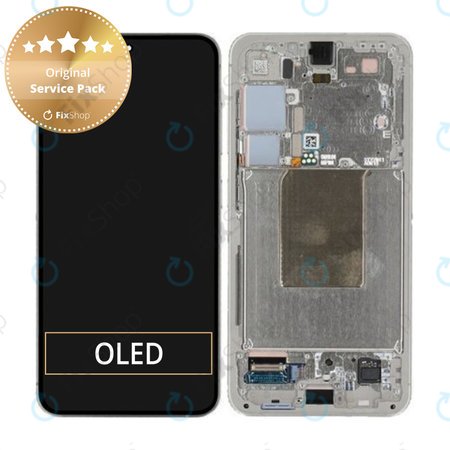 Samsung Galaxy S24 S921B - LCD zaslon + zaslon osjetljiv na dodir + okvir (Amber Yellow) - GH82-33287D Genuine Service Pack