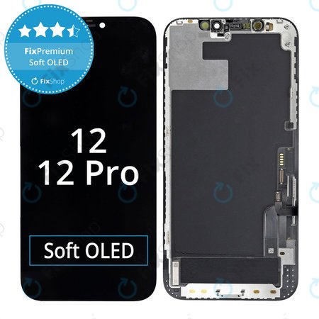 Apple iPhone 12, 12 Pro - LCD zaslon + zaslon osjetljiv na dodir + okvir Soft OLED FixPremium