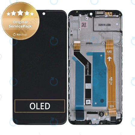 Asus ZenFone Max Pro M2 ZB631KL - LCD zaslon + steklo na dotik + okvir (Black) - 90AX01B0-R20010 Genuine Service Pack