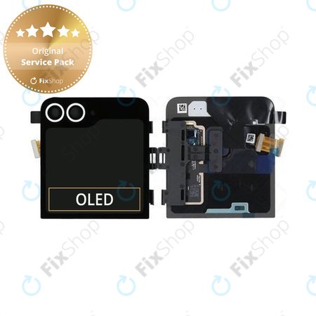 Samsung Galaxy Z Flip 6 F741B - LCD zaslon + zaslon osjetljiv na dodir + okvir (vanjski) (White) - GH97-30012F Genuine Service Pack