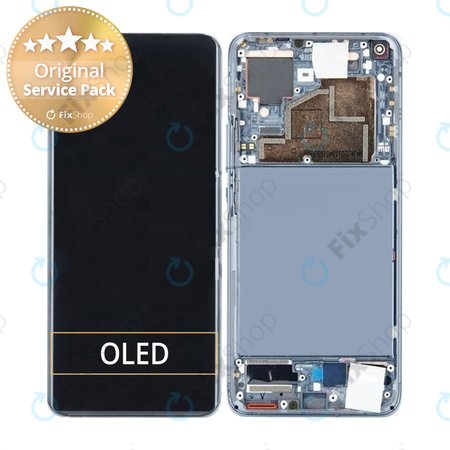 Xiaomi Mi 11 - LCD zaslon + steklo na dotik + okvir (polnočno siva) - 56000800K200 Genuine Service Pack