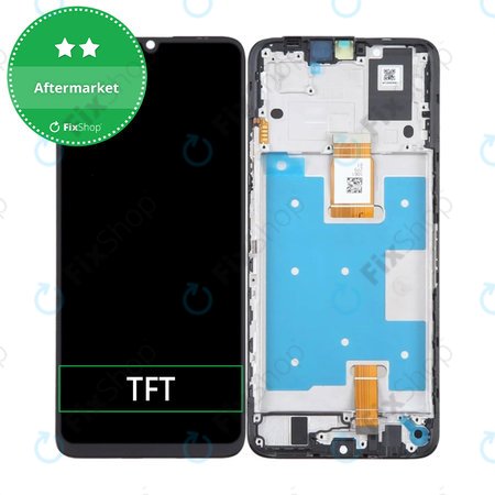 Honor X7a RKY-LX1 RKY-LX2 - LCD zaslon + zaslon osjetljiv na dodir + okvir (Midnight Black) TFT