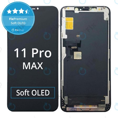 Apple iPhone 11 Pro Max - LCD zaslon + zaslon osjetljiv na dodir + okvir Soft OLED FixPremium