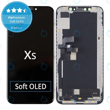 Apple iPhone XS - LCD zaslon + zaslon osjetljiv na dodir + okvir Soft OLED FixPremium