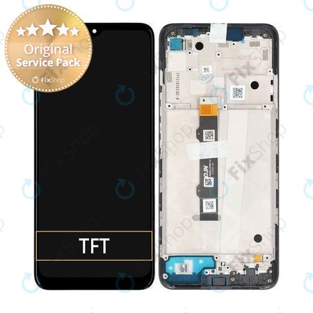 Motorola Moto G50 XT2137 - LCD zaslon + steklo na dotik + okvir (jekleno siva) - 5D68C18403 Genuine Service Pack