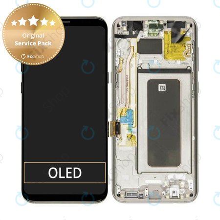 Samsung Galaxy S8 Plus G955F - LCD zaslon + zaslon osjetljiv na dodir + okvir (javorovo zlato) - GH97-20470F, GH97-20564F, GH97-20565F Originalni servisni paket