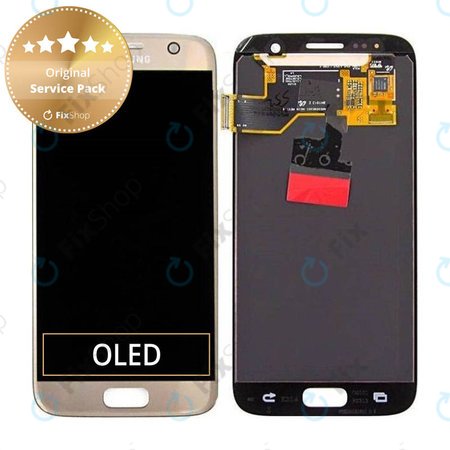 Samsung Galaxy S7 G930F - LCD zaslon + ekran osjetljiv na dodir (zlatni) - GH97-18523C, GH97-18761C, GH97-18757C Originalni servisni paket