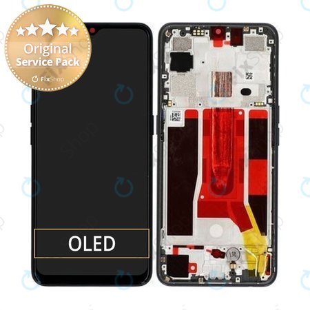 Oppo Find X2 Lite - LCD zaslon + steklo na dotik + okvir (Moonlight Black) - 4903624 Genuine Service Pack