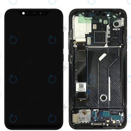 Xiaomi Mi 8 - LCD zaslon + steklo na dotik + okvir (Black) - 5606100400B6 Genuine Service Pack