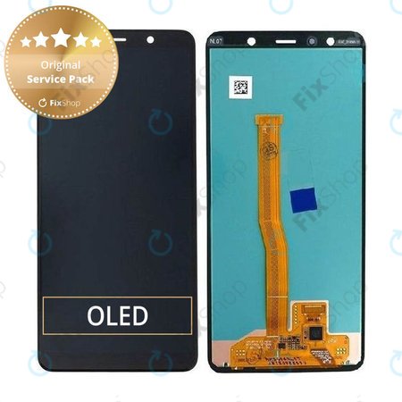 Samsung Galaxy A7 A750F (2018) - LCD zaslon + zaslon osjetljiv na dodir (crni) - GH96-12078A Originalni servisni paket