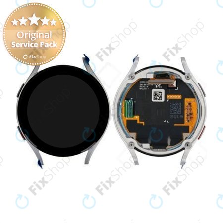 Samsung Galaxy Watch 4 44mm R870, R875 - LCD zaslon + zaslon osjetljiv na dodir + okvir (Silver) - GH97-26410B Genuine Service Pack