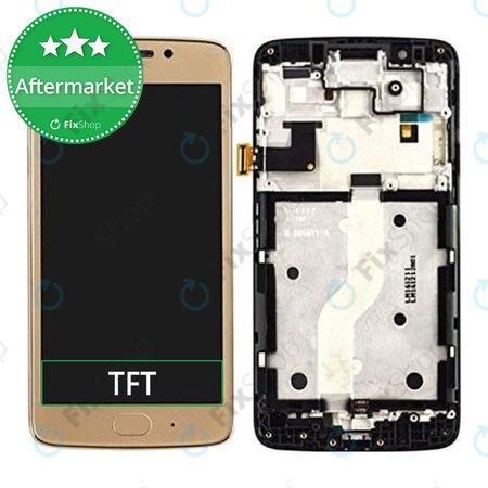 Motorola Moto G5 Plus - LCD zaslon + zaslon osjetljiv na dodir + okvir (Gold) TFT