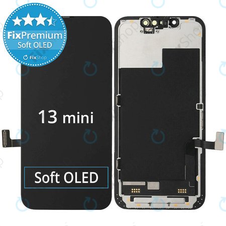 Apple iPhone 13 Mini - LCD zaslon + steklo na dotik + okvir Soft OLED FixPremium