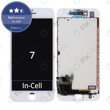 Apple iPhone 7 - LCD zaslon + zaslon osjetljiv na dodir + okvir (bijeli) In-Cell FixPremium