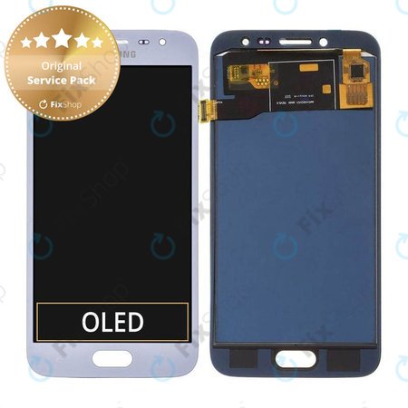 Samsung Galaxy J2 Pro J250F - LCD zaslon + steklo na dotik (Silver) - GH97-21338B, GH97-21339B, GH97-21812B Genuine Service Pack