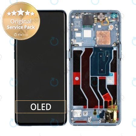 Oppo Find X3 Pro - LCD zaslon + steklo na dotik + okvir (Blue) - 4906613 Genuine Service Pack