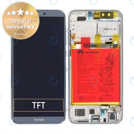 Huawei Honor 9 Lite - LCD zaslon + steklo na dotik + okvir + baterija (Glacier Grey) - 02351SNR Genuine Service Pack