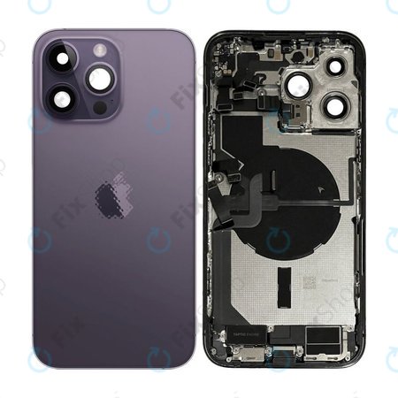 Apple iPhone 14 Pro Max - Stražnje Maska s malim dijelovima (tamnoljubičasto)