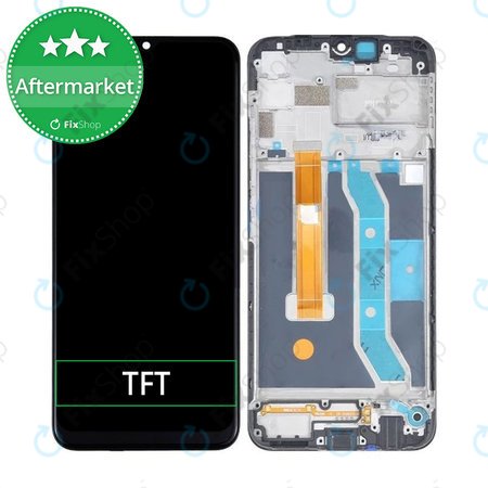 Realme C12 RMX2189 - LCD zaslon + steklo na dotik + okvir TFT