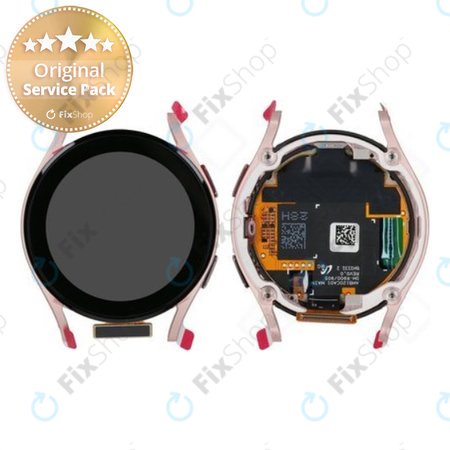 Samsung Galaxy Watch 5 40mm R900 - LCD zaslon + steklo na dotik + okvir (roza zlato) - GH82-30040D Genuine Service Pack