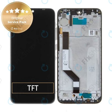 Xiaomi Redmi Note 7 - LCD zaslon + zaslon osjetljiv na dodir + okvir (Space Black) - 5606100920C7, 560610100033, 560610125033 Originalni servisni paket