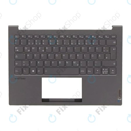 Lenovo ThinkBook 13X ITG - Poklopac C (naslon za ruku) + tipkovnice DE (Slate Grey) - 77034096 Genuine Service Pack