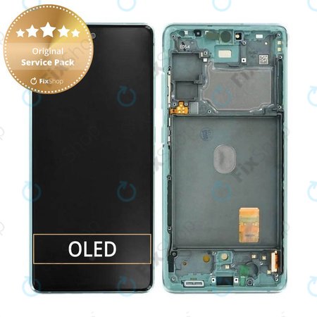 Samsung Galaxy S20 FE G780F - LCD zaslon + zaslon osjetljiv na dodir + okvir (Cloud Mint) - GH82-24220D, GH82-31328D, GH82-31329D, GH82-24219D, GH82-24214D, GH82-24215D Genuine Service Pack